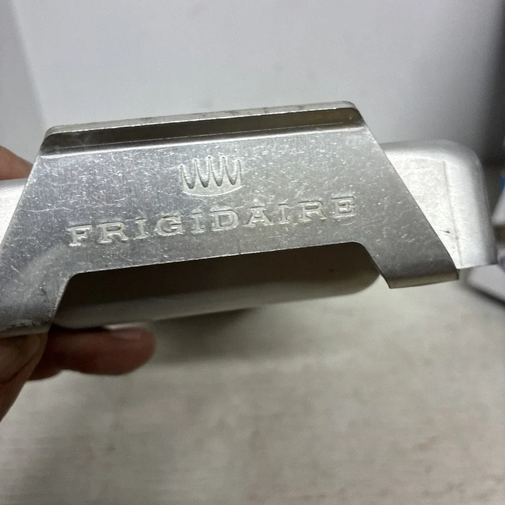 Vintage Aluminum Frigidaire Quickube 20 Ice Cube Tray Silver Tone